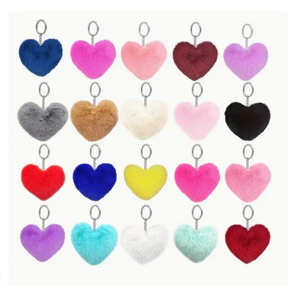 NWT Purple Puff Ball Faux Handbag Purse Shaped Zipper Pull Key Chain Keychain - Picture 6 of 14